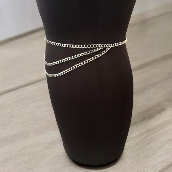 Multi-layer Metal Link Chain Belt - Picture 2 of 6